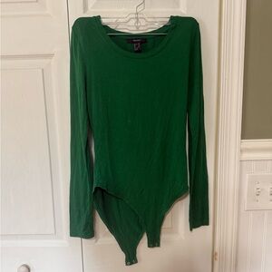 Green Long Sleeve Bodysuit